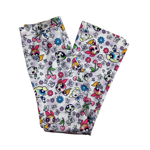 NWOT DOLLS KILL x Powerpuff Girls Flare Pants  Large Purple Satin (32x32) Goth - Picture 10 of 16